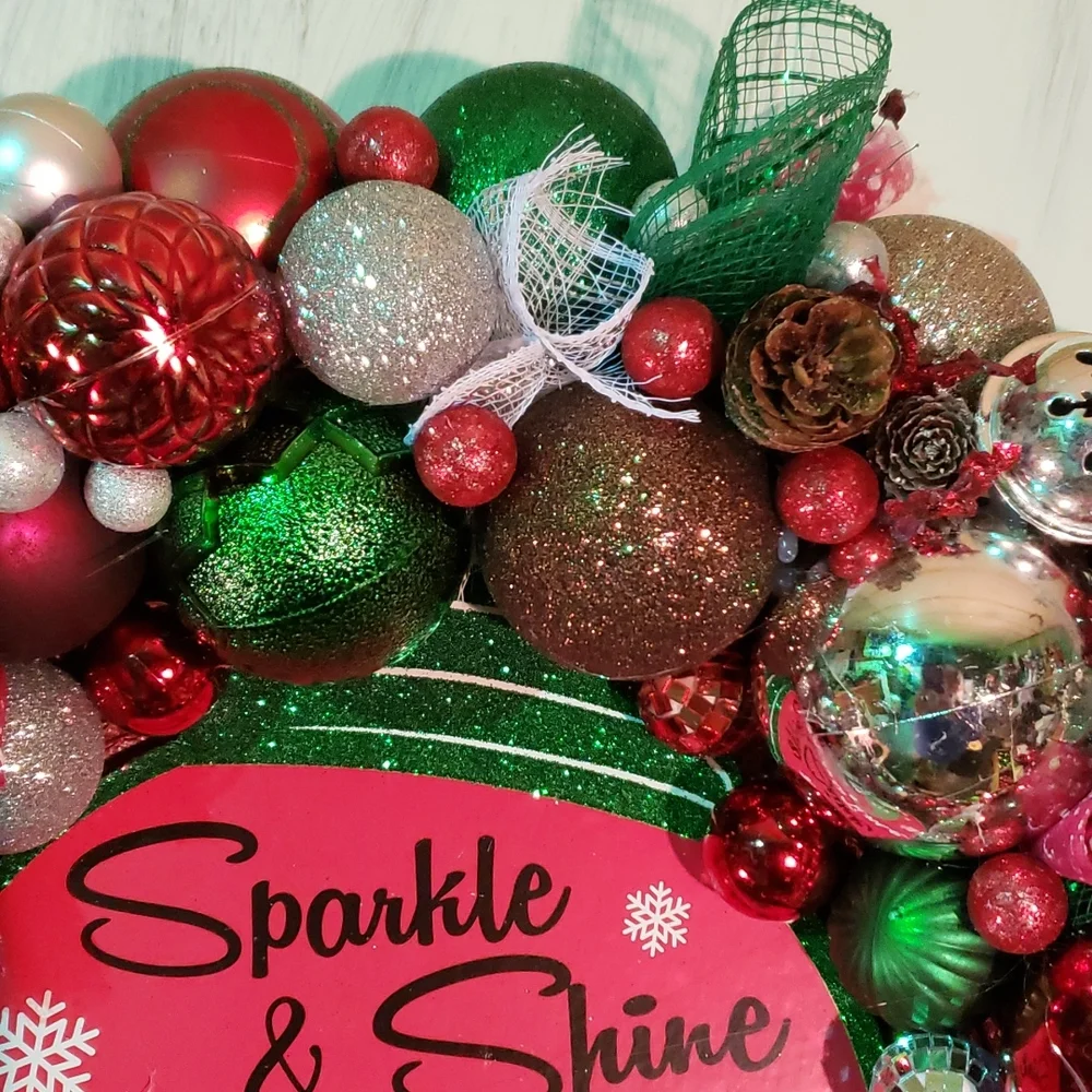 ELF Bauble Christmas Wreath